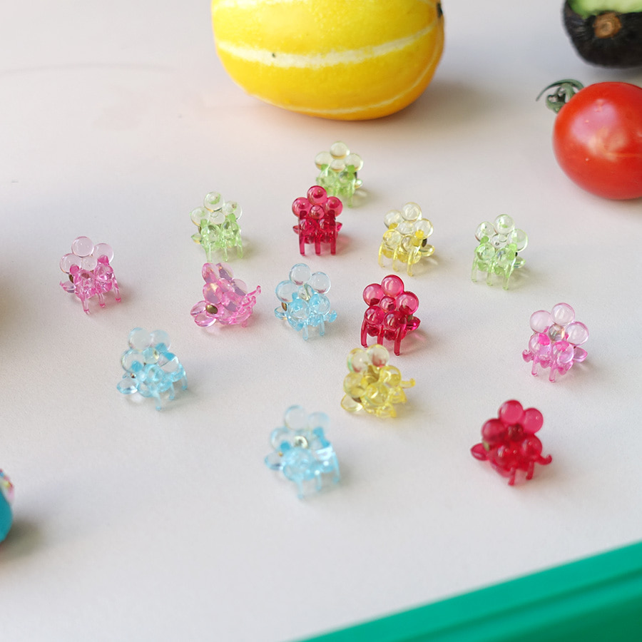 JELLY FLOWER HAIRCLIP