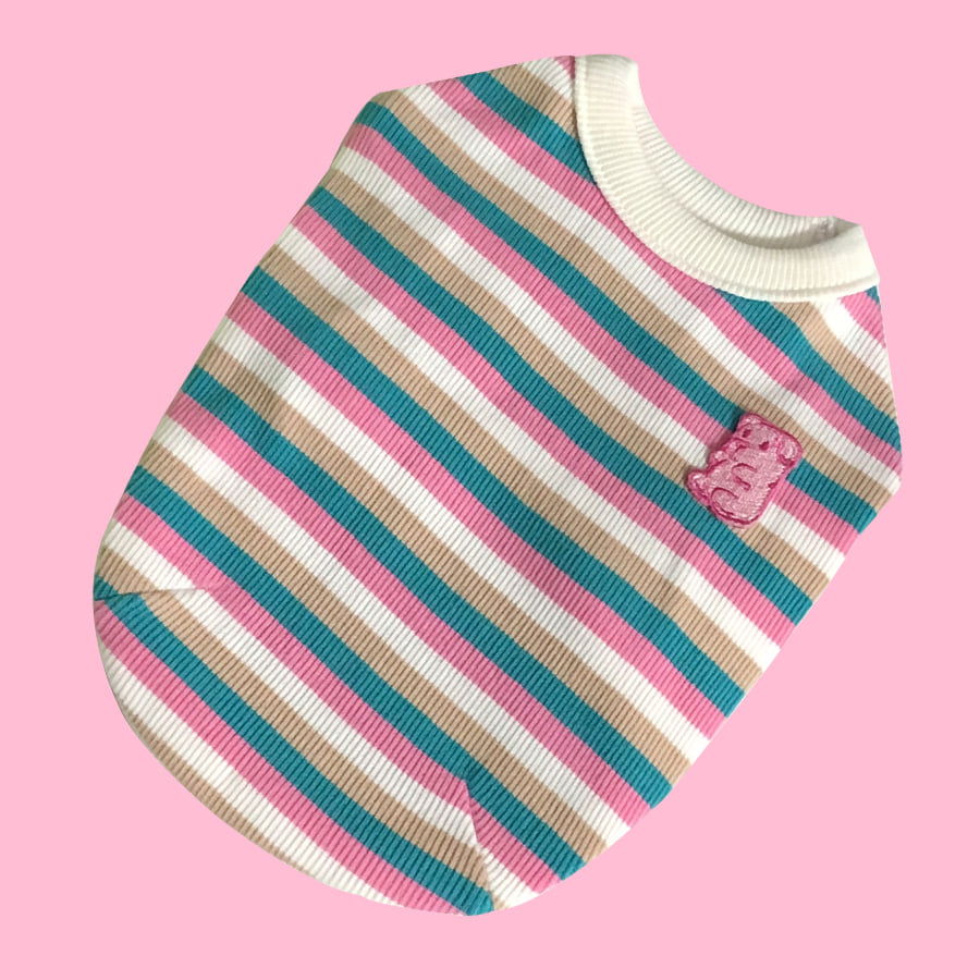 Marshmallow Stripe Top [Pink]