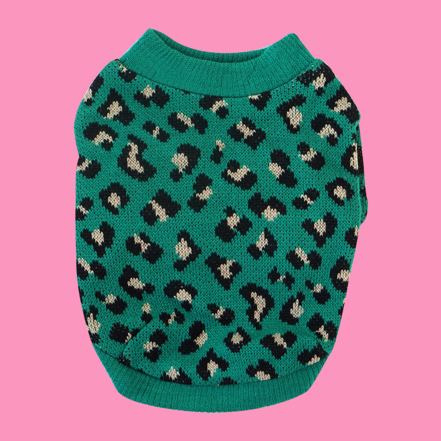 Leopard Knitwear (Green)