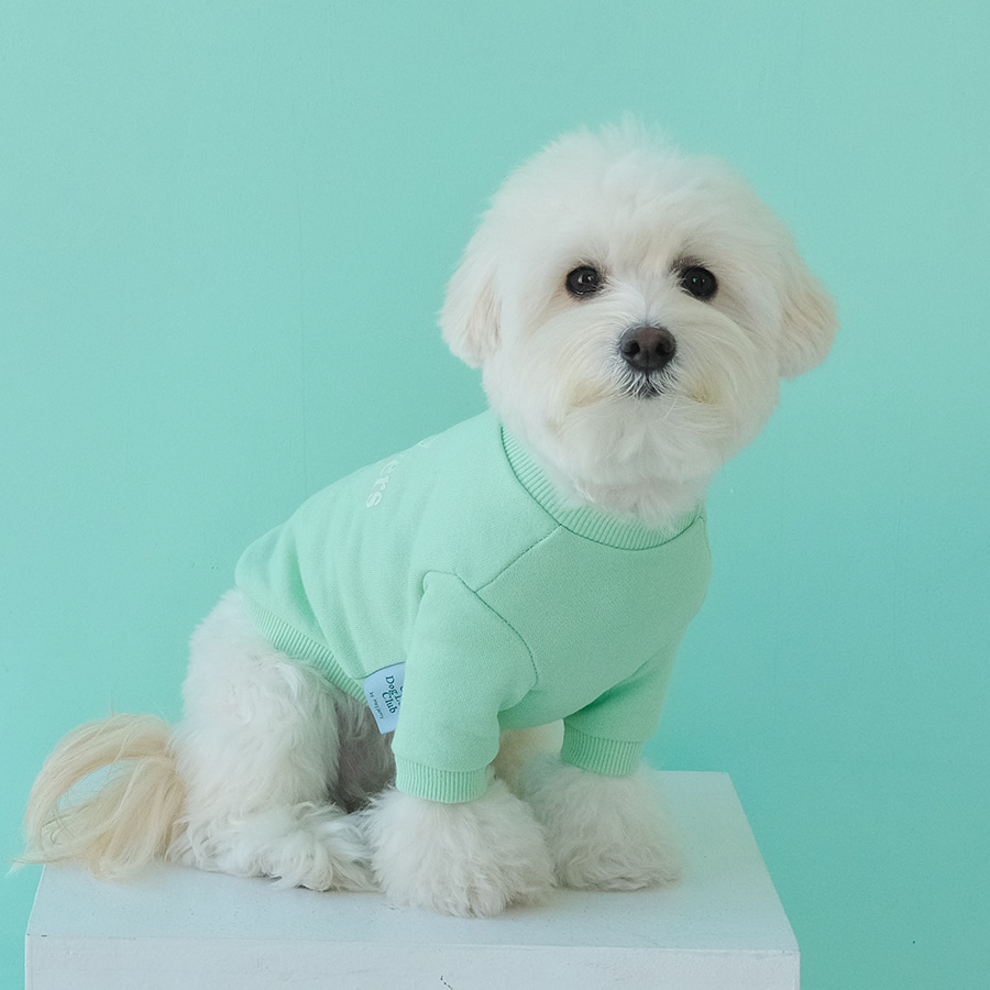 (반려동물용) Crazy Dog Lovers Club DOG Sweatshirt  [Mint]