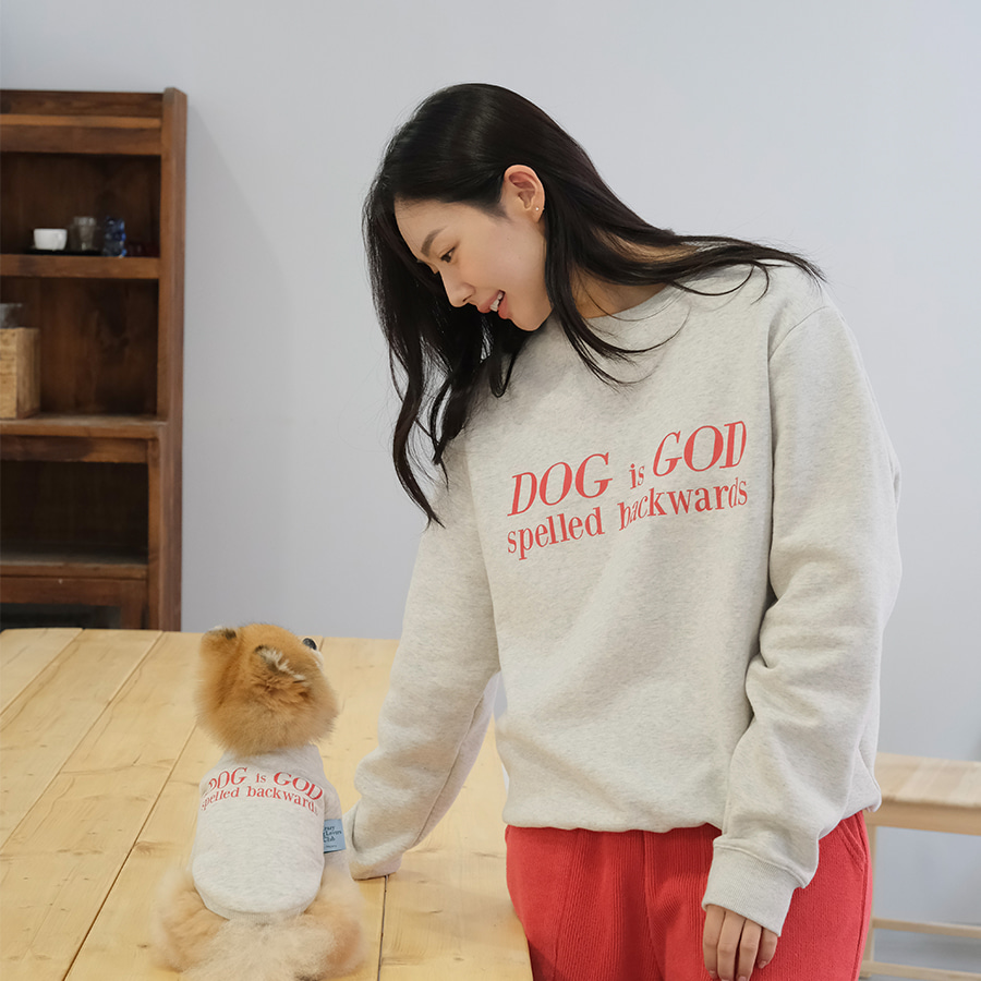 (세트) CDLC Dog is God Sweatshirt Dog+Human SET [2 Colors]