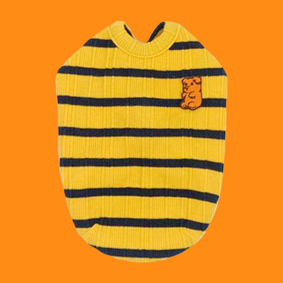 Preppy Stripe Cardigan Bumblebee[Yellow Navy]